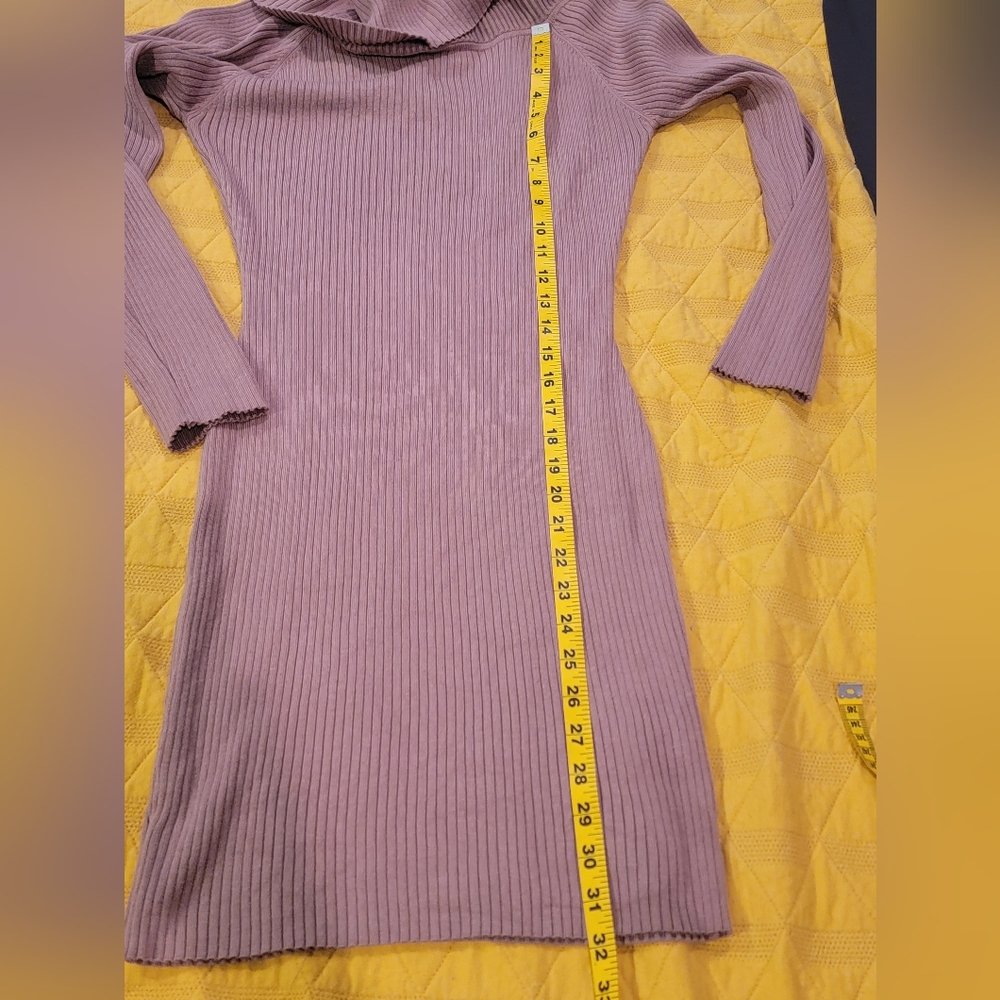 Cowlneck mini sweater dress or long shirt - Picture 6 of 10